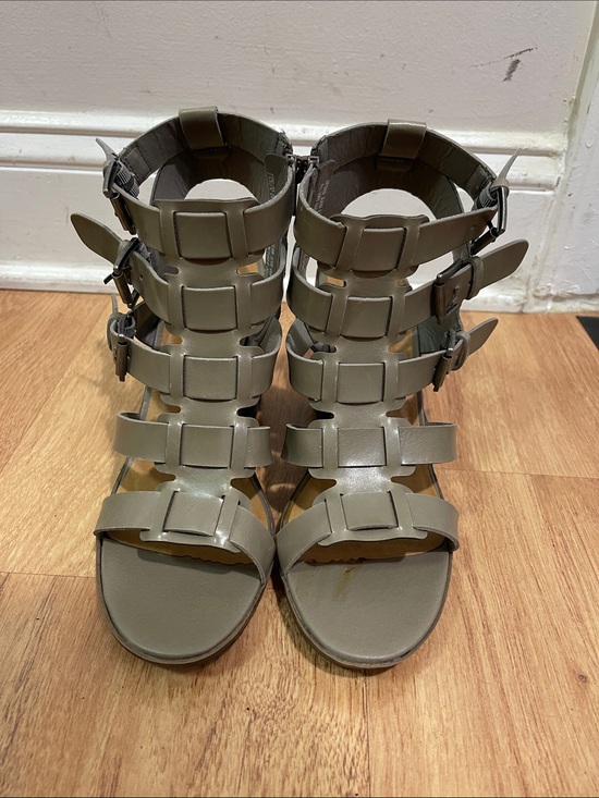 Rampage Shoes - Rampage Olive Strappy Gladiator Sandals